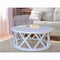 International Concepts Round Ceylon Coffee Table, 40 in W X 40 in L X 18 in H, Wood, White OT08-46CR - alternate 5